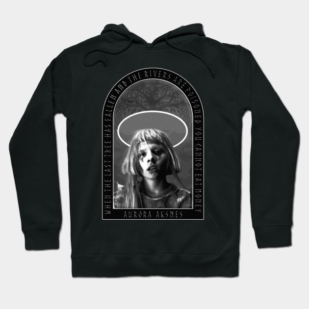 Aurora Aksnes - You Cannot Eat Money Classic Hoodie by Plantspree